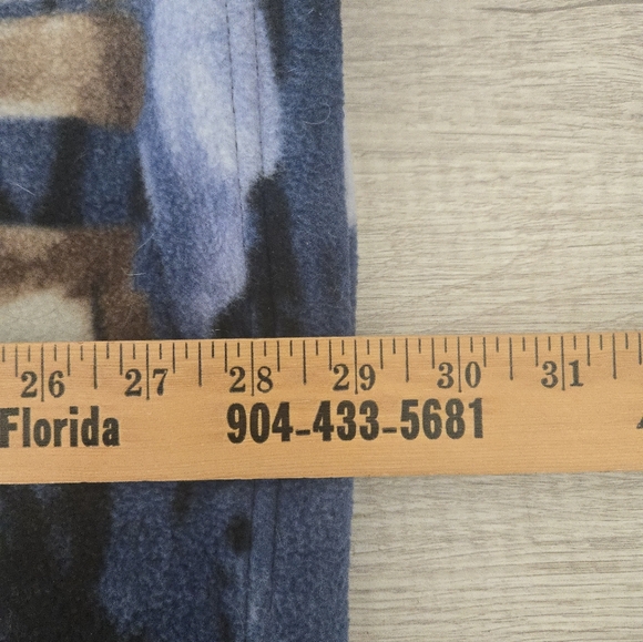 Vintage Trail Crest Wolf Animal Fleece Wood Outdoors Wolves Jacket Mens Large - Picture 4 of 6